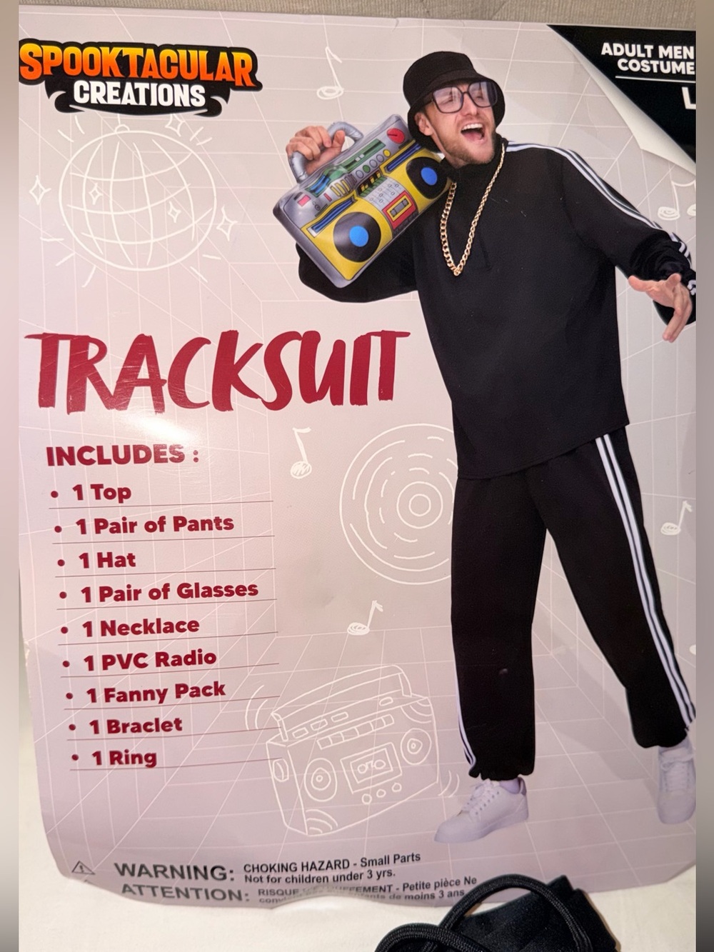 Spooktacular Creations 80s Hip-Hop Tracksuit Costume Set